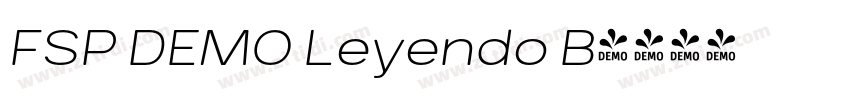 FSP DEMO Leyendo B字体转换 FSP DEMO Leyendo B字体转换
